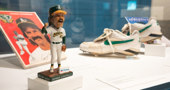 Oakland Museum of California - What do you love about #athletics baseball  in Oakland? Visit the pop-up installation Homegrown Heroes: Oakland A's at  50, honoring three iconic homegrown heroes—Dennis Eckersley, Rickey  Henderson