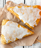 Spiced Pumpkin Scones with Cream Cheese Frosting