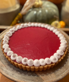 Photo of a Cranberry Curd Tart