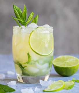 Image of a Classic Mojito Cocktail sititng on a table