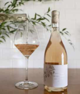 Image of Long Meadow Ranch Rosé of Pinot Noir 2019 on a table