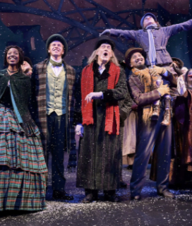 Photo of cast from "a Christmas Carol" for Bay Area Holiday Productions