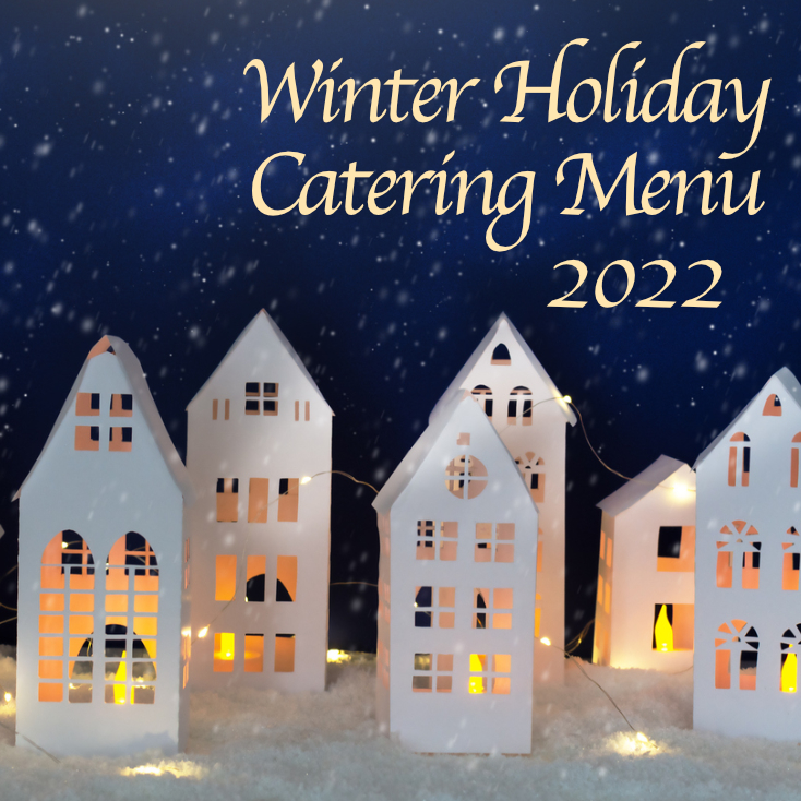 Photo of holiday decorations for Winter Holdiay Catering Menu 2022