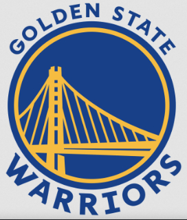 Photo of the Golden state Warriors logo for the Warriors are in the Playoffs