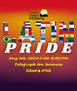 Poster for First Fridays Latin Pride