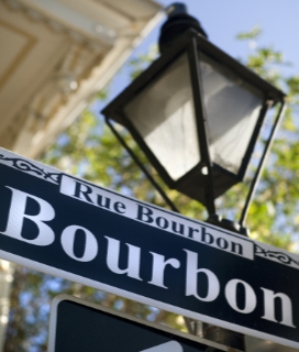 Bourbon Street Sign in New Orleans