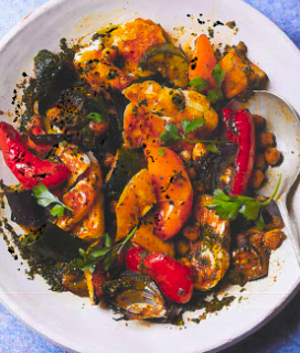 Photo of a plate of African Style Roasted Veggies