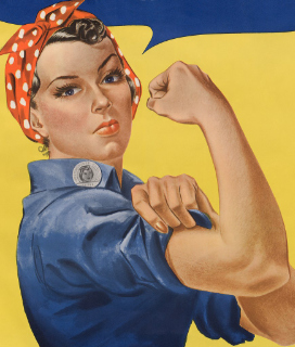 Poster for Friday Nights at OMCA — Reppin’ Rosie The Riveter