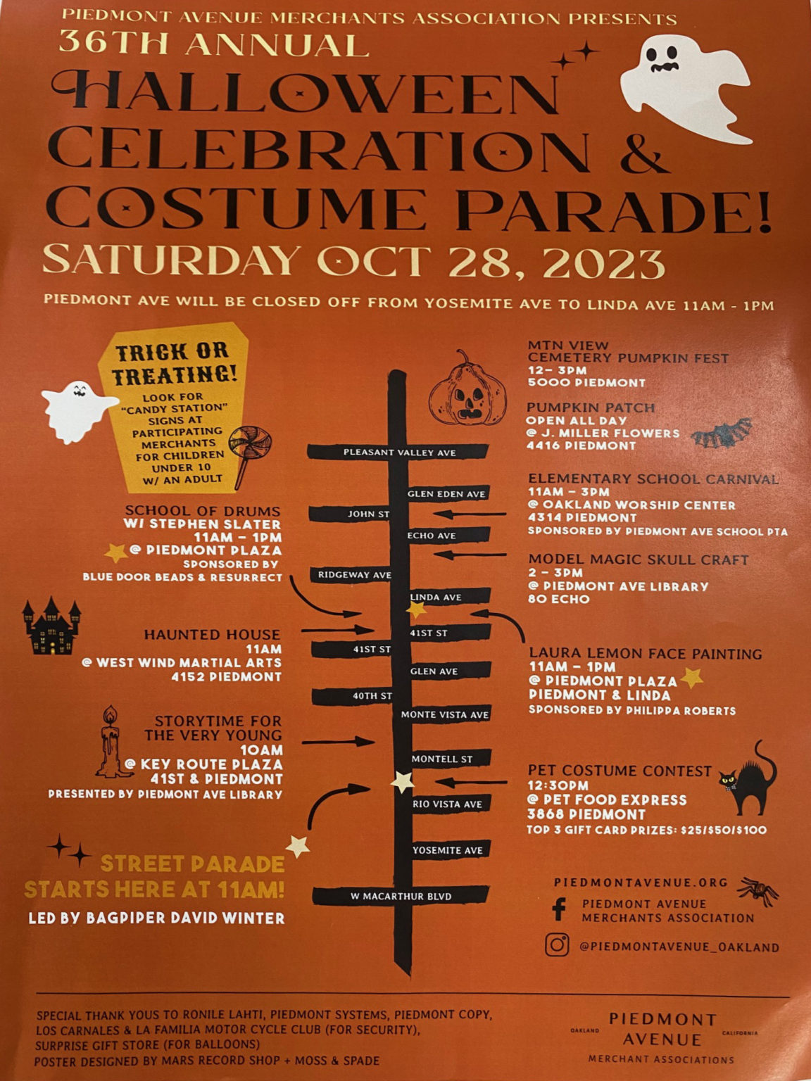 2023 Piedmont Ave Halloween Parade Piedmont Grocery