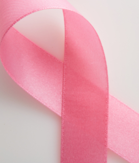 Pink ribbon for Breast Cancer Awareness Month