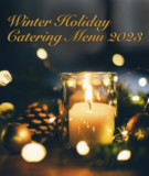 Winter Holiday Catering Menu 2023 Photo of Candles