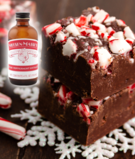 Nielsen-Massey Pure Peppermint Extract used in homemade peppermint fudge