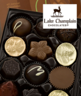 A box of Lake Champlain Chocolate